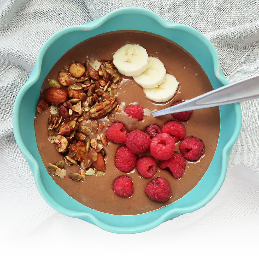 Chocolate Almond Butter Smoothie Bowl
