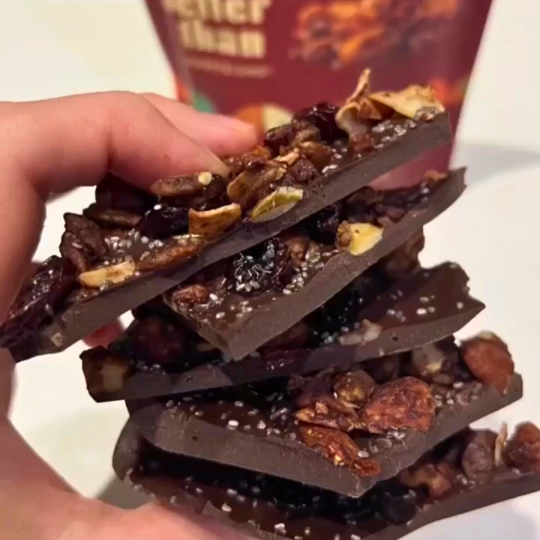 Spicy & Sweet Chocolate Granola Bark